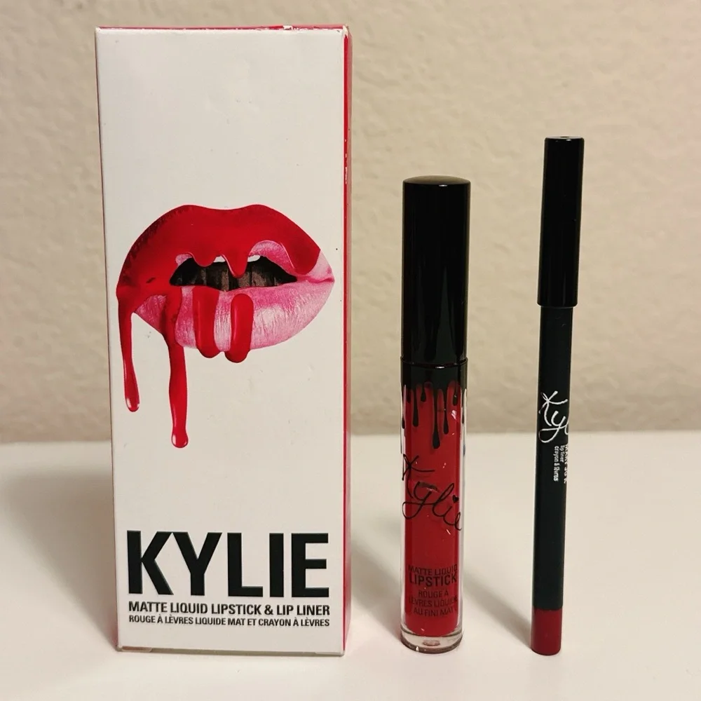 Kylie Cosmetics Lip Kit Mary Jo K Matte Liquid Lipstick & Lip Liner Set - Picture 1 of 8